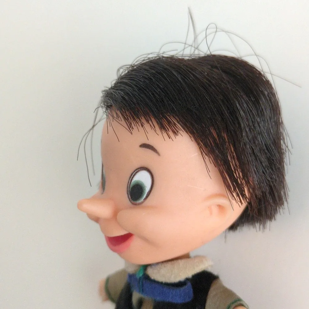 Vtg 60s Storykins Disney Pinocchio Miniature‎ Doll Retro Figure